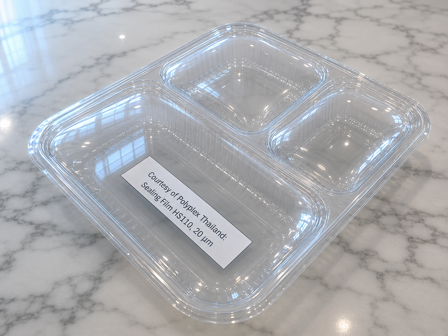 TPET tray with domed film - MAHPP high pressure